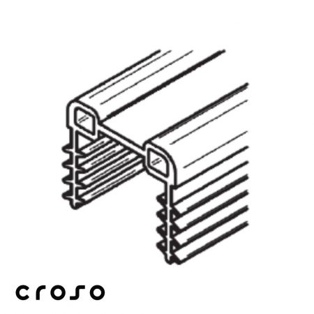 Zubehör - Gummidichtung nut 24x24 * ohne Lippe