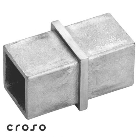 für Vierkantrohr - Fixe Verbindungsmuffe 40×40 mm CN4901000 Edelstahl geschliffen