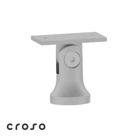 fixare pe montant - Suport mână curentă reglabil AISI 304 satinat