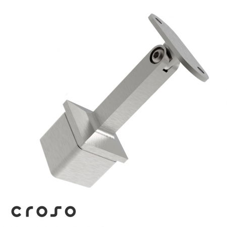 fixare pe montant - Vârf montant articulat 60° inox periat Ø 46–58 mm