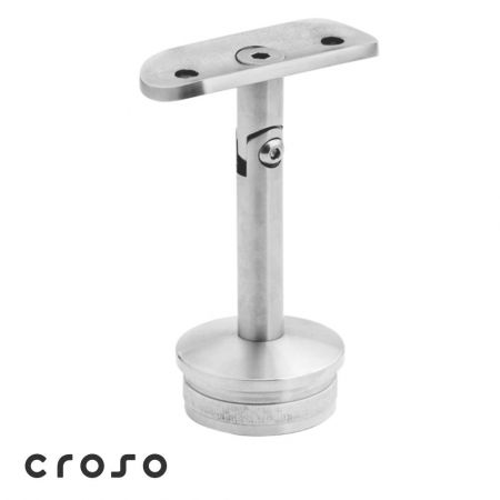 fixare pe montant - Suport articulat 0‑90° inox periat Ø 33,7 ‑ 42,4 mm