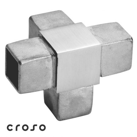 für Vierkantrohr - T-Stück mit Abgang