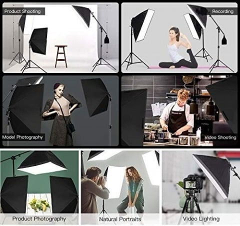 Softbox cu trepied reglabil 200 cm, bec 150W [4]