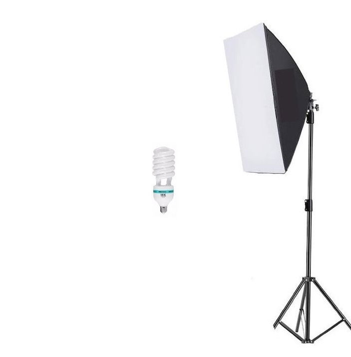 Softbox cu trepied reglabil 200 cm, bec 150W [1]