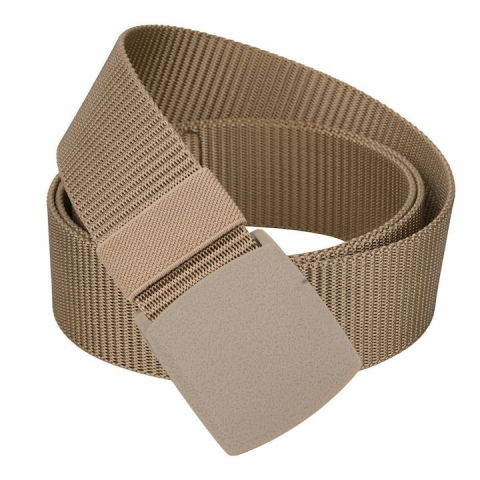 Curea tactica, tip militar, textila, cu catarama din plastic, lungime 105 cm, bej [0]