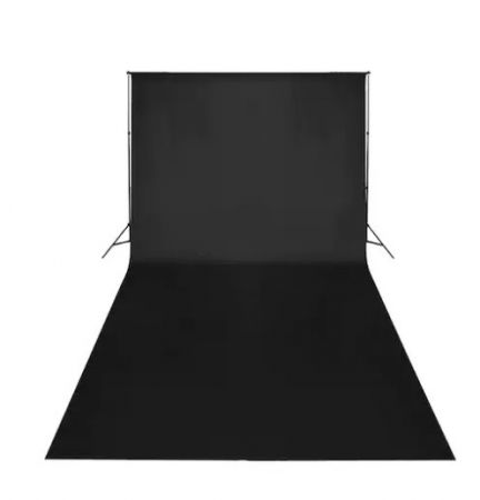 Panza fundal foto studio,din bumbac,dimensiuni 300x400 cm - Negru [3]