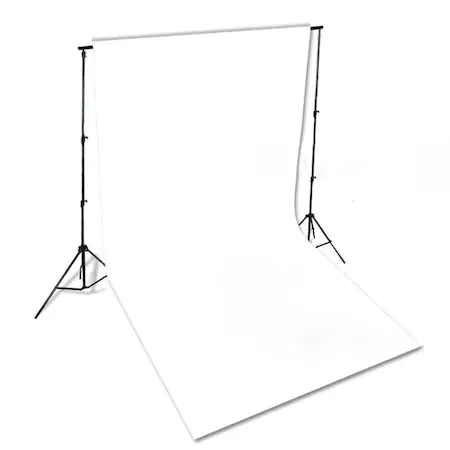 Fundal foto studio,panza din bumbac,dimensiune 300x300 cm - Alb [3]