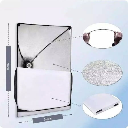 Softbox cu trepied reglabil 200 cm, bec 85W [2]
