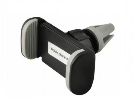 Suport auto telefoane - Suport auto de telefon, prindere pe grila de ventilatie - Negru/Gri