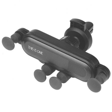 Suport auto telefoane - Suport telefon auto prindere grila de ventilatie cu 4 brate mobile - Negru