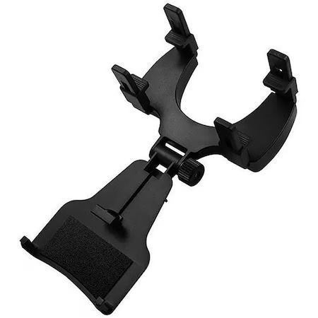 Suport auto telefoane - Suport Telefon Universal Auto, cu fixare pe Oglinda Retrovizoare - Negru