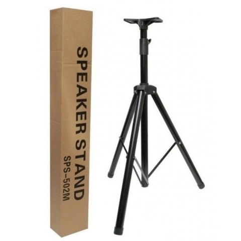 ECHIPAMENTE FOTO - Trepied stativ pentru boxe, din metal cu suport de plastic, inaltimea maxima 130 cm, greutatea maxima 40 kg - Negru