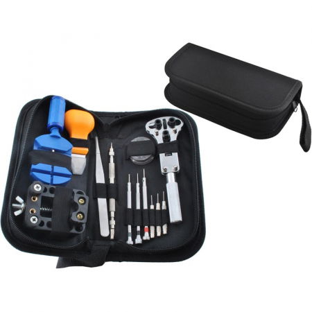 Truse cu scule - Trusa profesionala de reparat ceasuri 13 piese + geanta de transport inclusa