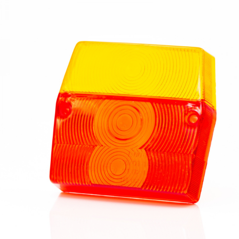 Lampi stop, semnalizare, Triple - Dispersor Lampa Fristom MD-002, 9.6 x 9cm, Sticla de Schimb