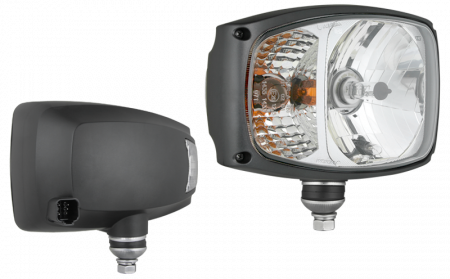 Lumini, Becuri, Proiectoare - Far tractor, utilaje agricole, cu semnalizare RGV1B conector Deutsch