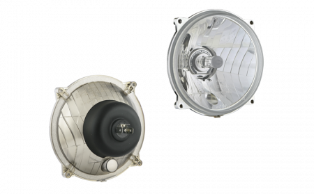 Lumini, Becuri, Proiectoare - Far Tractor Rotund PES 3, 131 x 106, 2 functii, echipat cu bec 12V - Wesem  PES3.42210