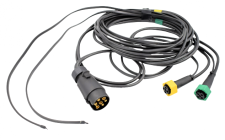 Instalatie electrica, cablaj remorca cu stecher 7 pini, mufa baionet, lungime 6.5m - DAUTO IIIA-065-041