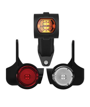 Lampi gabarit cu brat - Lampa gabarit cu brat scurt FT 140 Tip W, FT140 FT-140 cu cauciuc elastic LED - Fristom