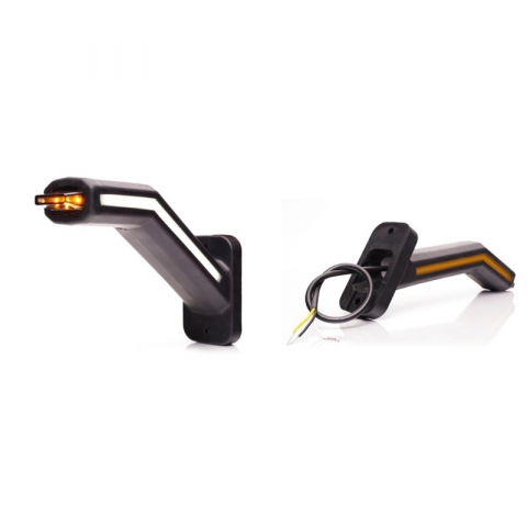 Lampa gabarit LED cu brat si semnalizare dinamica, Neon 12-24V, IP 6K9K, 18.5cm [1]