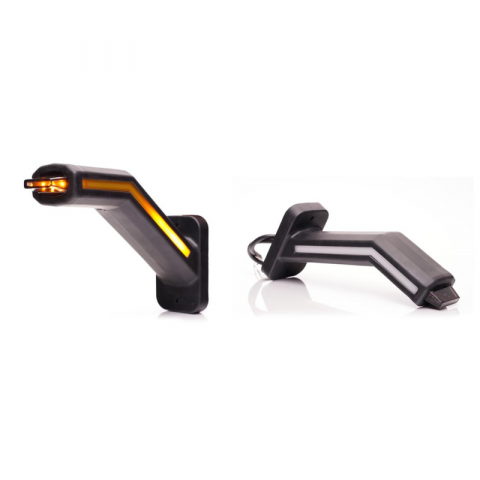 Lampa gabarit LED cu brat si semnalizare dinamica, Neon 12-24V, IP 6K9K, 18.5cm [1]