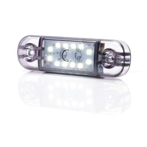 Lampa LED de pozitie, gabarit alb, galben si rosu DARK, 12/24V, 8.38 x 2.42cm