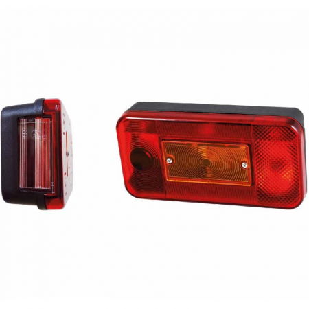 Lumini, Becuri, Proiectoare - Lampa semnalizare spate, tripla cu 5 functii, 199 x 102mm