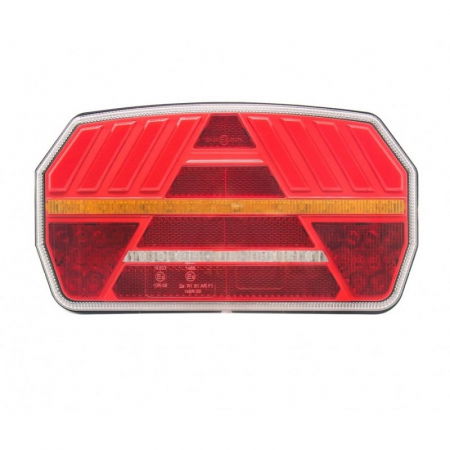 Lumini, Becuri, Proiectoare - Lampa semnalizare spate, tripla cu 6 functii, semnalizare dinamica si efect neon, 24 x 14cm - Truck LED L1957