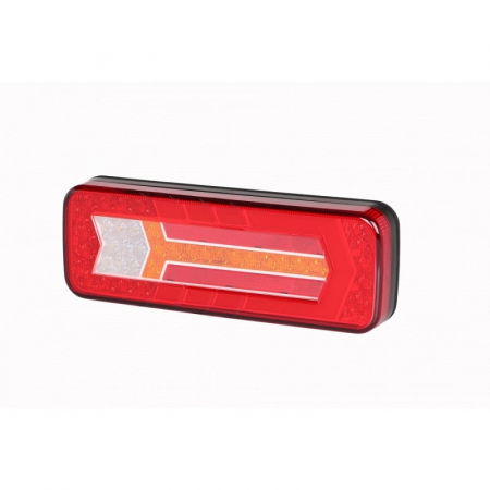 Lampi stop, semnalizare, Triple - Lampa semnalizare spate, tripla cu semnalizare dinamica si efect neon, 28.5 x 10cm