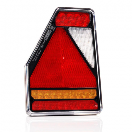 Lumini, Becuri, Proiectoare - Lampa semnalizare, stop, tripla LED, cu triunghi, 21.1 x 14.6cm, 12V, IP 68