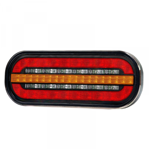 Lampi spate cu LED, semnalizare, Triple - Lampa semnalizare cu mufa, tripla cu semnalizare dinamica, 19.5cm x 7.5cm