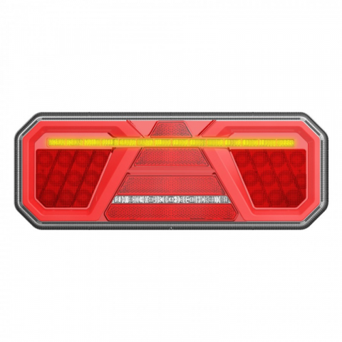 Lampi stop, semnalizare, Triple - Lampa semnalizare, Tripla LED cu 6 functii, efect Neon, 35 x 13.1cm