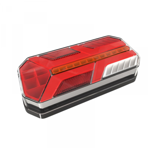 Lampi stop, semnalizare, Triple - Lampa semnalizare, Tripla LED cu 7 functii, efect Neon, 25.5 x 11cm