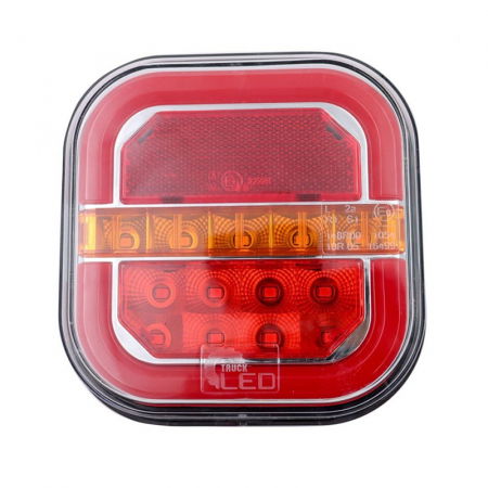 Lumini, Becuri, Proiectoare - Lampa spate Full LED, pozitie cu efect neon, semnalizare dinamica, 1224V - Truck LED L2416 L2415