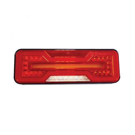 Lampi stop, semnalizare, Triple - Lampa spate Full LED, pozitie cu efect neon, semnalizare dinamica, 28.4cm, 1224V - Truck LED L1871 L1872