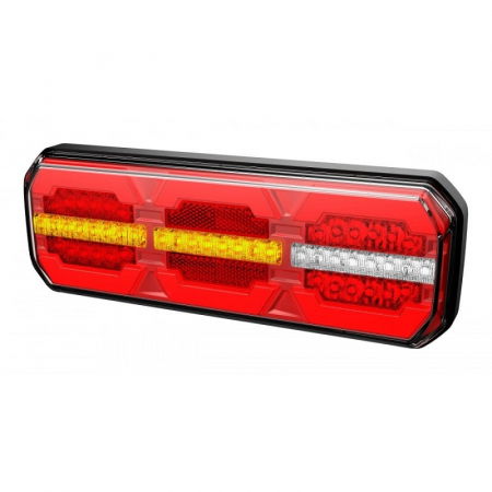 Lampi stop, semnalizare, Triple - Lampa spate stop cu semnalizare dinamica, LED, efect neon, 28.3 x 10cm