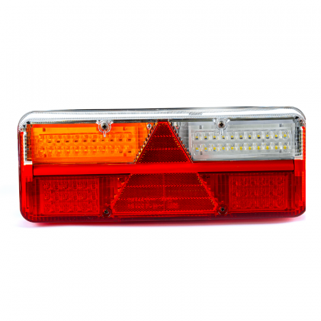 Lumini, Becuri, Proiectoare - Lampa stop LED cu module, semnalizare secventiala, 40 x 15.3cm, 12/24V, cablu 2m, Hibrida