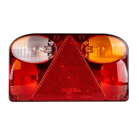 Lumini, Becuri, Proiectoare - Lampa stop, tripla cu mufa rotunda Bajonet 5 pini, cu 6 functii, 23.8 x 13.8cm - Fristom FT-088