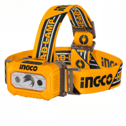 Lanterne de lucru si becuri - Lanterna de cap, 200 lumeni, cu senzor de miscare, IPX4, 91m distanta, baterii AAA