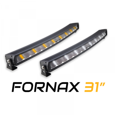 Lumini, Becuri, Proiectoare - Led bar FORNAX 31”, 81.3cm, 19200Lm, 12/24V, curbat cu pozitie dinamica alba si portocalie