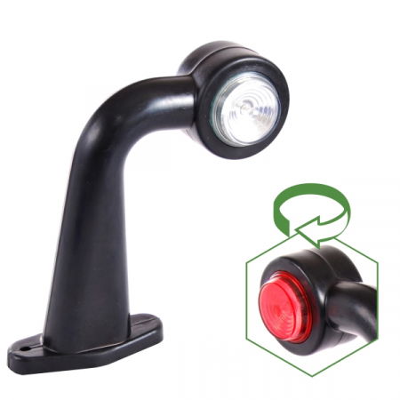 Lampa gabarit cu Brat, picior la 90° LED DLG 002, dispersor rosu si alb - EGKAL DLG002 (3)