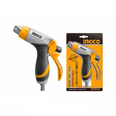 Casa si gradina - Pistol de stropit, debit reglabil, 3 jeturi stropire + cupla furtun