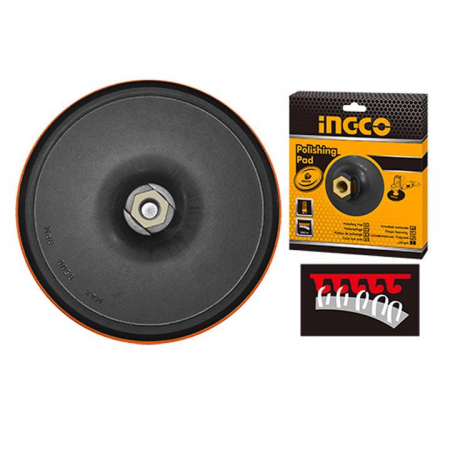 Accesorii scule electrice - Placa polis, suport disc hartie abraziva, rotunda cu scai, sistem velcro, 125mm