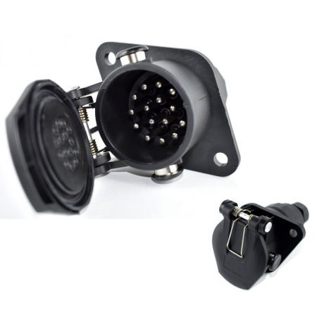 Electrice auto, camioane si remorci - Priza, fisa electrica remorca 15 pini tata, 24V - Truck LED G-15-S