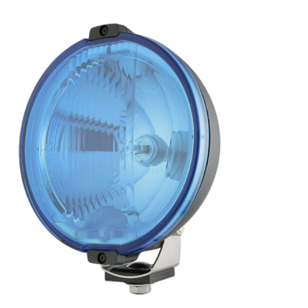 Lumini, Becuri, Proiectoare - Proiector Halogen Angel Eye HOS2, Carcasa Neagra, Sticla Albastra, Fibra Optica