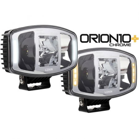 Lumini, Becuri, Proiectoare - Proiector suplimentar LED, Orion10+ Cromat 100W cu lumina de pozitie galben-portocaliualba - Ledson 33490426