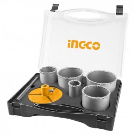 Accesorii scule electrice - Set 5 carote diamantate, 33mm - 83mm