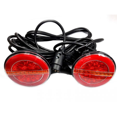 Lampi stop, semnalizare, Triple - Set de lampi stop remorca, LED, semnalizare dinamica, 7.5m, 7 pini, L1883 - Truck LED L1883-Z