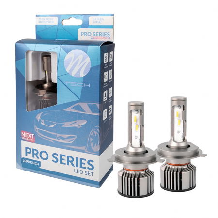 Set doua Becuri LED Pro, H4, 5200lm, 6500K - M-TECH  LSPRONG4