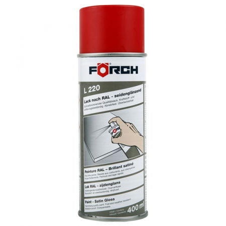 Vopsea spray si antifoane - Spray vopsea cu uscare rapida, interior/exterior, nuanta Rosu sidefat L220, RAL 3000 - Foerch  6210 2541