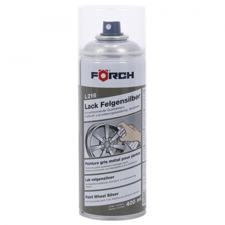 Vopsea spray si antifoane - Spray vopsea cu uscare rapidă, nuanță Argintie pentru Jante L216 - Foerch  6210 2510